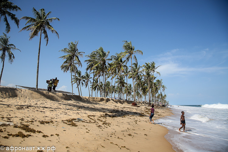 Пляжи Западной Африки.