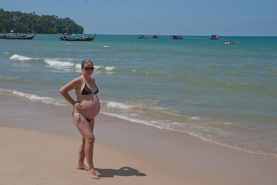 Пхукет, Банг Тао, за несколько дней до родов