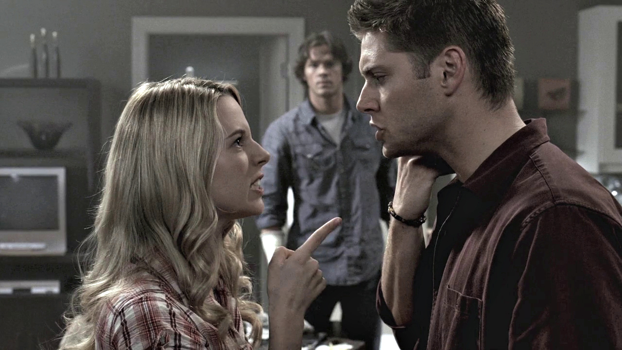 Love this argument between Dean and Jo while he's on the phone to E...