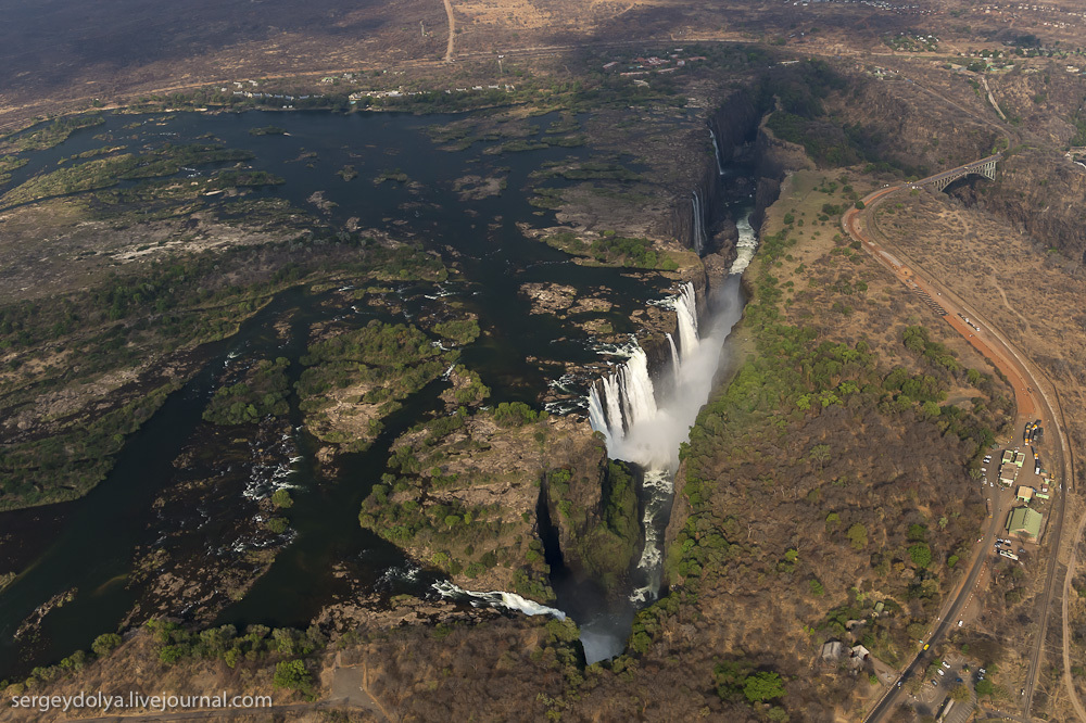 Самый большой водопад в мире - Водопад Виктория