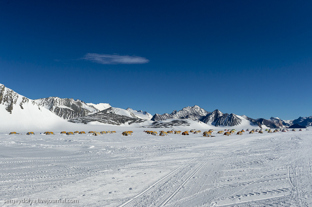 Южный полюс. Палаточный лагерь а Антарктиде. Часть 1