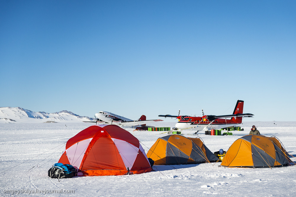 Южный полюс. Палаточный лагерь а Антарктиде. Часть 2