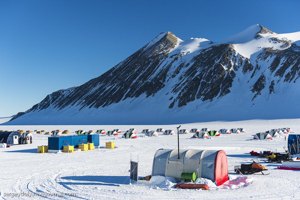 Южный полюс. Палаточный лагерь а Антарктиде. Часть 2