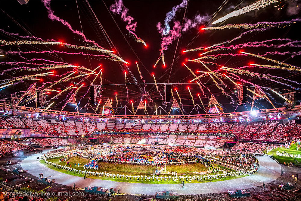 Открытие Олимпиады 2012. Часть 3. Фейерверки